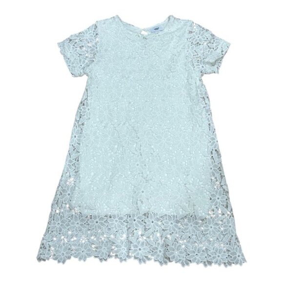 Mexx Kids Dress Girls 8 White Lace Floral Short Sleeve Lined Party Formal Youth - Picture 1 of 6
